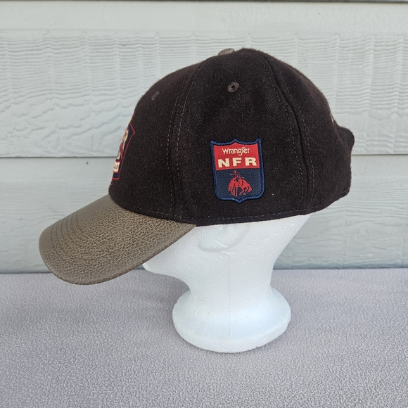 Wrangler NFR Las Vegas Limited Edition Baseball Cap 2016 Brown Wool Adjustable - Picture 3 of 9